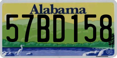 AL license plate 57BD158