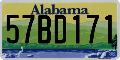 AL license plate 57BD171