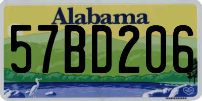 AL license plate 57BD206