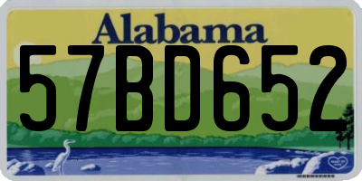 AL license plate 57BD652