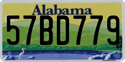 AL license plate 57BD779