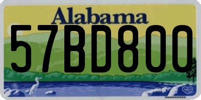AL license plate 57BD800
