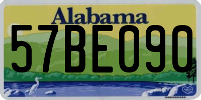 AL license plate 57BE090