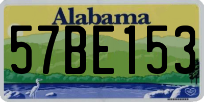 AL license plate 57BE153