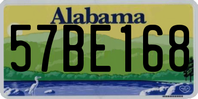 AL license plate 57BE168