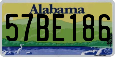 AL license plate 57BE186