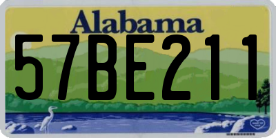 AL license plate 57BE211