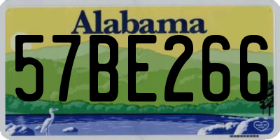AL license plate 57BE266