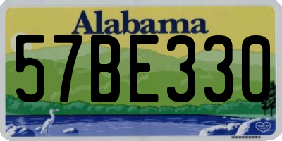 AL license plate 57BE330