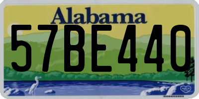 AL license plate 57BE440