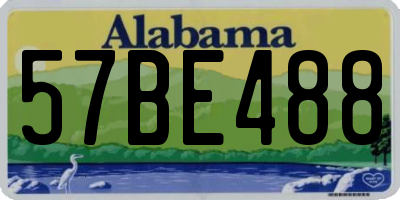 AL license plate 57BE488
