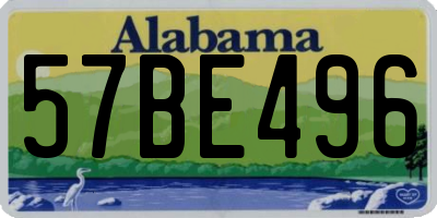 AL license plate 57BE496