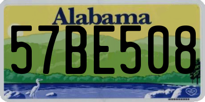 AL license plate 57BE508
