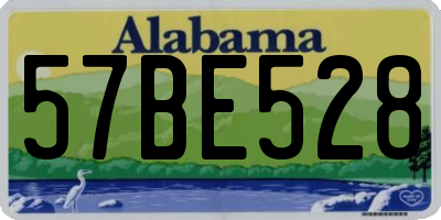 AL license plate 57BE528