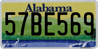 AL license plate 57BE569