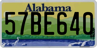 AL license plate 57BE640