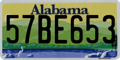 AL license plate 57BE653