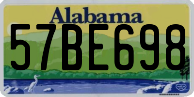 AL license plate 57BE698