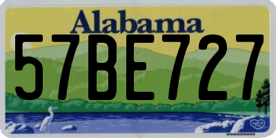 AL license plate 57BE727