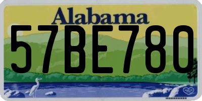 AL license plate 57BE780