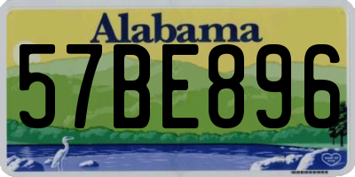 AL license plate 57BE896
