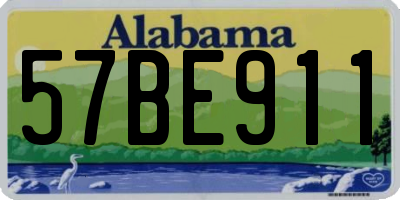 AL license plate 57BE911