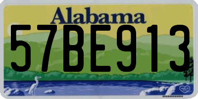 AL license plate 57BE913