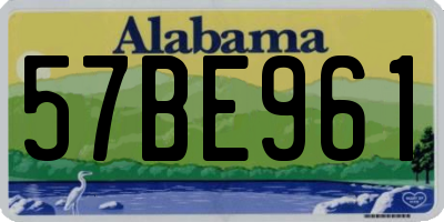 AL license plate 57BE961