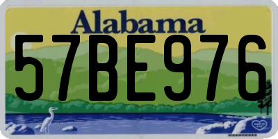 AL license plate 57BE976