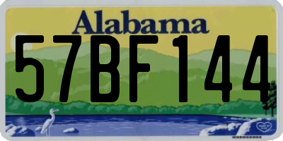AL license plate 57BF144