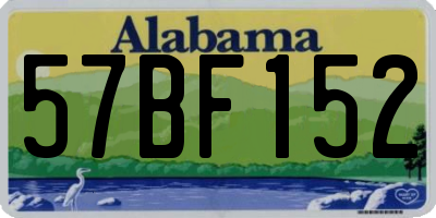 AL license plate 57BF152