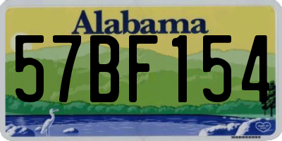 AL license plate 57BF154