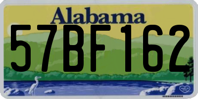 AL license plate 57BF162
