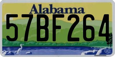 AL license plate 57BF264