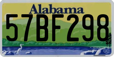 AL license plate 57BF298