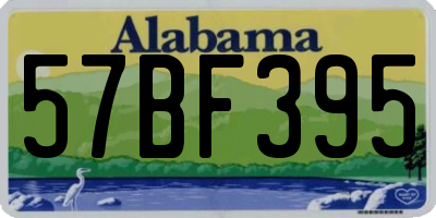 AL license plate 57BF395
