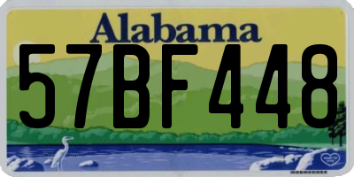 AL license plate 57BF448