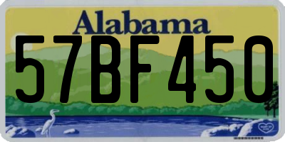 AL license plate 57BF450