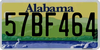 AL license plate 57BF464