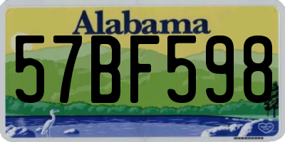 AL license plate 57BF598
