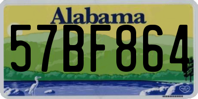 AL license plate 57BF864