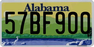 AL license plate 57BF900