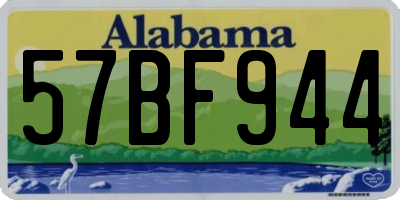 AL license plate 57BF944