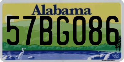 AL license plate 57BG086