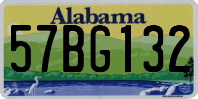 AL license plate 57BG132