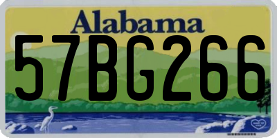 AL license plate 57BG266