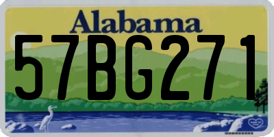 AL license plate 57BG271
