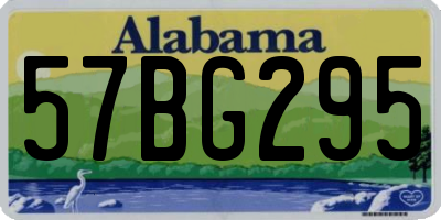 AL license plate 57BG295