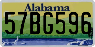 AL license plate 57BG596