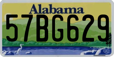 AL license plate 57BG629